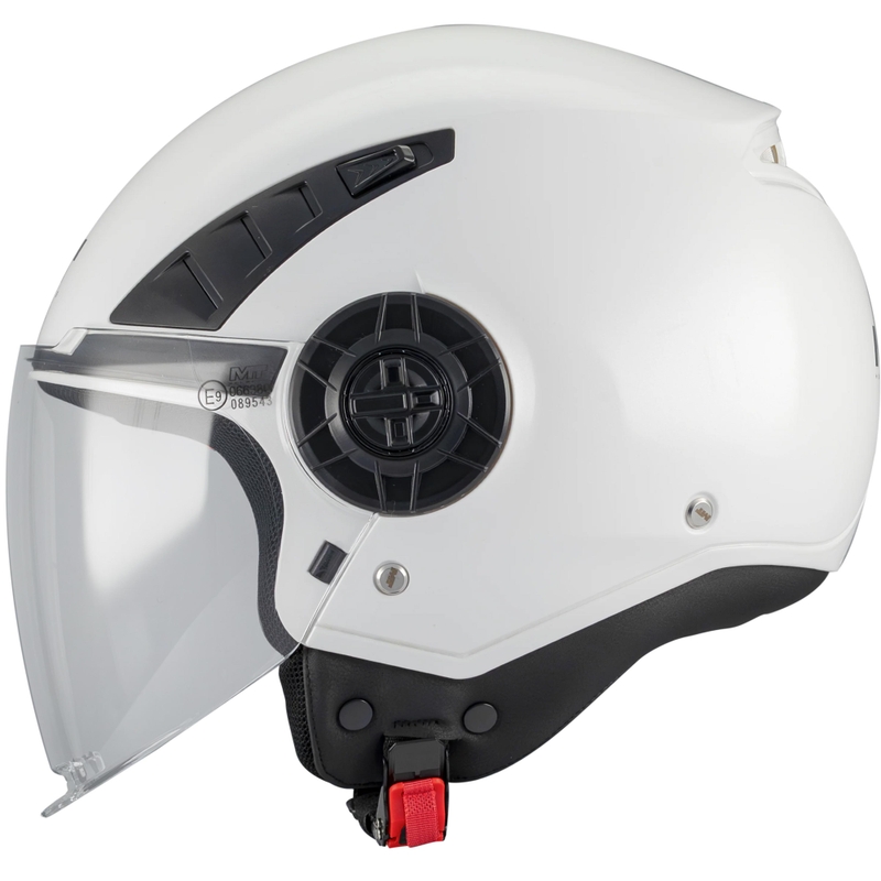 Åben motorcykelhjelm MT Aeris Pure A1 hvid