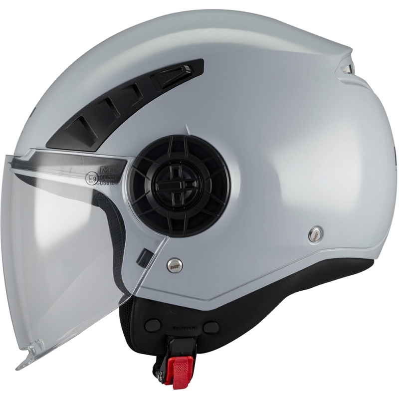 Åben motorcykelhjelm MT Aeris Pure A12 blank grå