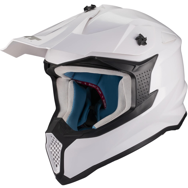 Motocross hjelm MT Falcon S Pure A0 hvid