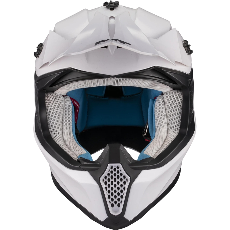 Motocross hjelm MT Falcon S Pure A0 hvid