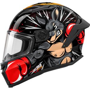 Børne fullface motorcykelhjelm MT Stinger 2 Boxing B2 sort