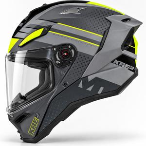 Integralhjelm MT KRE 2 Fussion C2 mat-blank grå-fluo gul