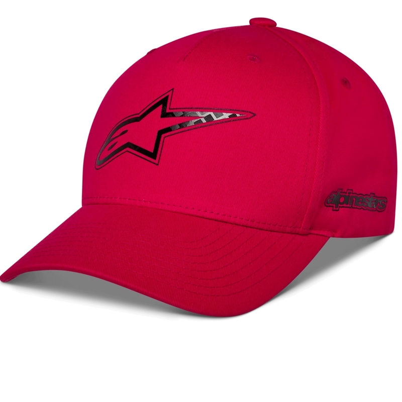 Alpinestars Carbon Fiber Kasket Rød