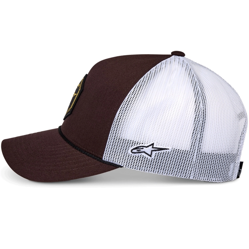 Alpinestars Hexeon Trucker Kasket, brun-hvid