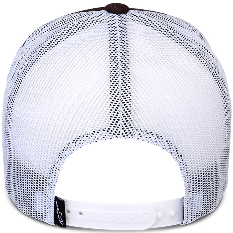 Alpinestars Hexeon Trucker Kasket, brun-hvid
