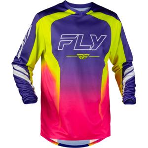 Motocross trøje FLY Racing F-16 Raze lilla-rød-gul