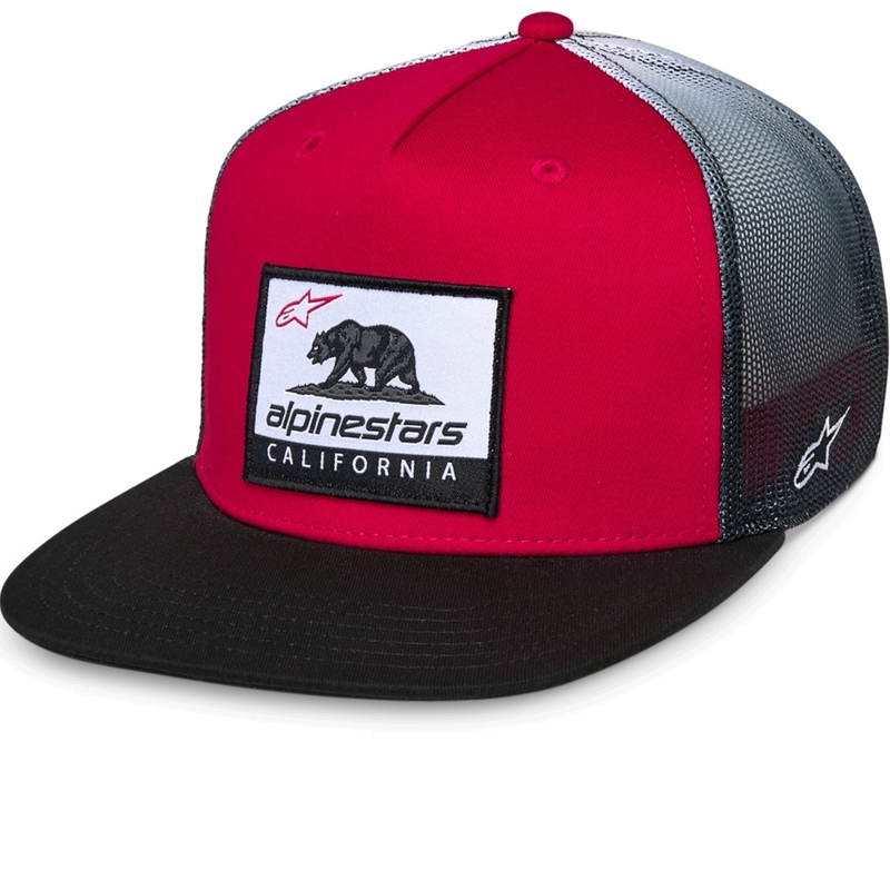 Alpinestars Cali Gradient Trucker Kasket rød-sort-hvid