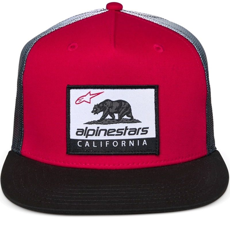 Alpinestars Cali Gradient Trucker Kasket rød-sort-hvid