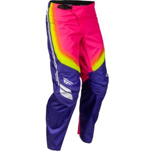 FLY Racing F-16 Raze motorcykel motocross bukser lilla-rød-gul