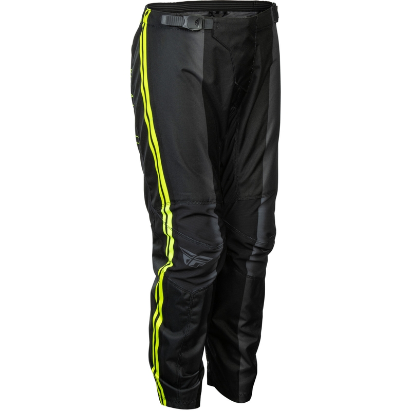 Børne motocrossbukser FLY Racing F-16 Raze sort-fluo gul