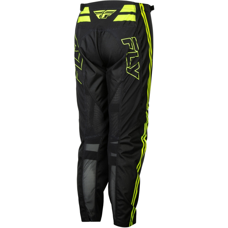 Børne motocrossbukser FLY Racing F-16 Raze sort-fluo gul