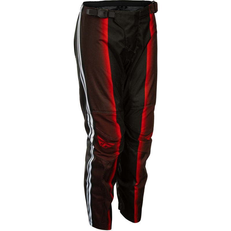 Børne motocrossbukser FLY Racing F-16 Raze sort-rød-hvid