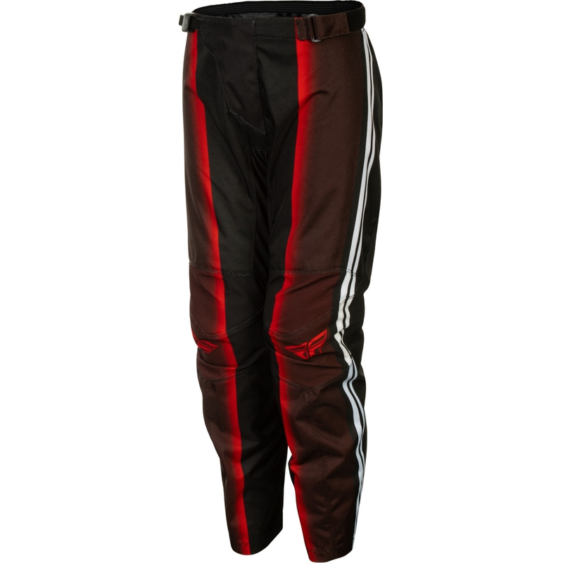 Børne motocrossbukser FLY Racing F-16 Raze sort-rød-hvid