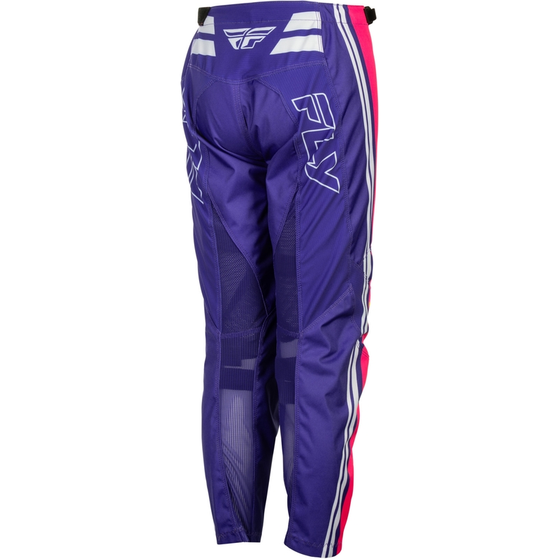 Børne motocrossbukser FLY Racing F-16 Raze lilla-rød-gul