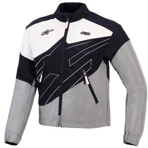 Alpinestars Stella Moshell dame motorcykeljakke sort-grå-hvid-pink