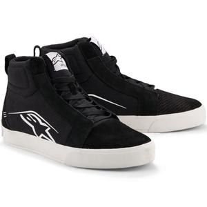 Alpinestars Ride-63 Canvas Motorcykelstøvler, Sort/Hvid