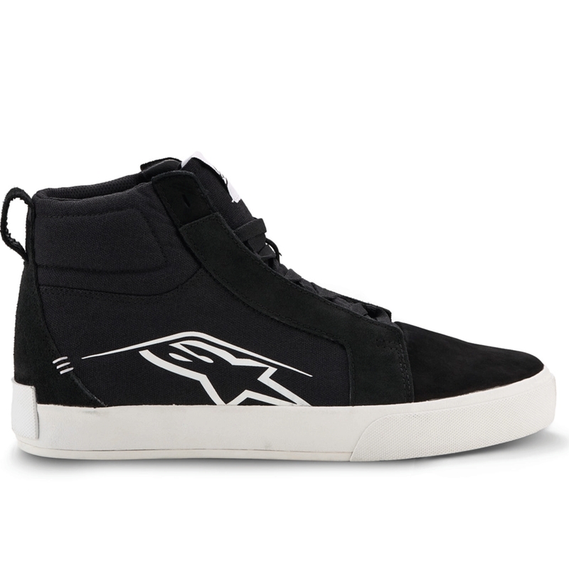 Alpinestars Ride-63 Canvas Motorcykelstøvler, Sort/Hvid
