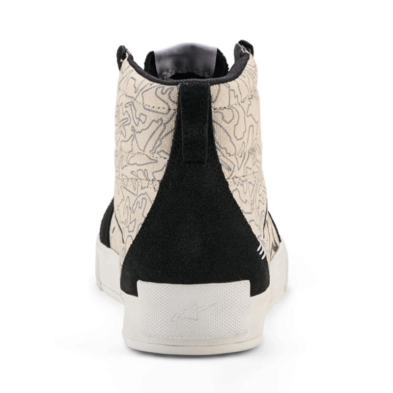 Alpinestars Ride-63 Canvas Motorcykelstøvler Sort/Lysegrå/Hvid