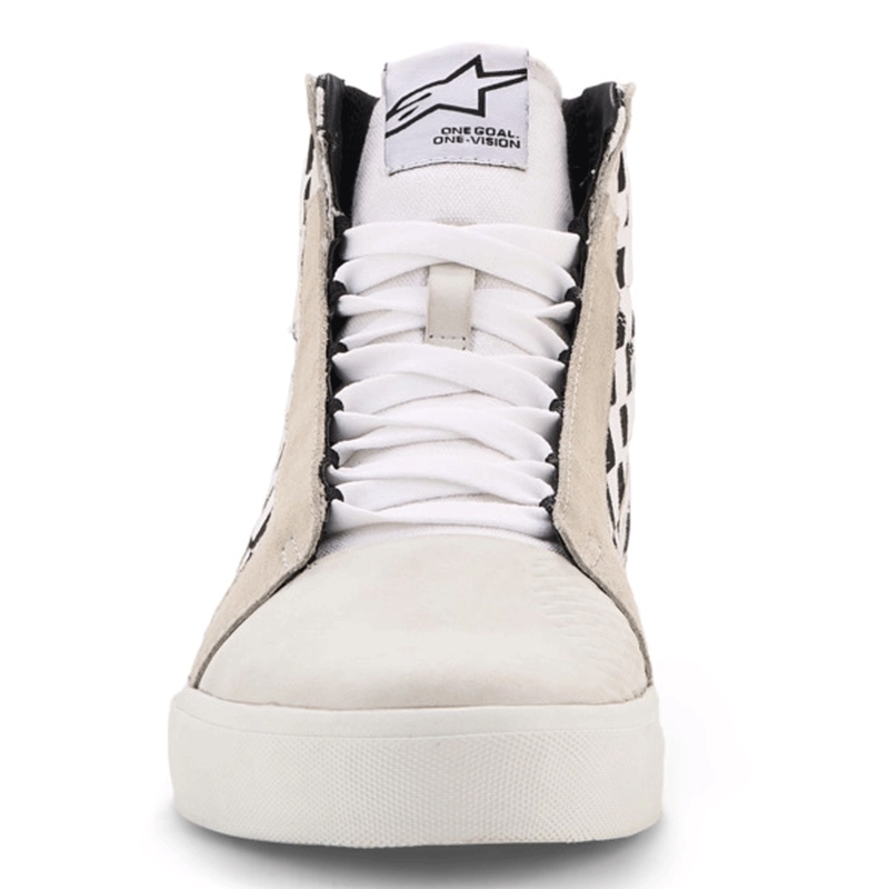 Motorcykelstøvler Alpinestars Ride-63 Canvas, Sort-Beige-Hvid