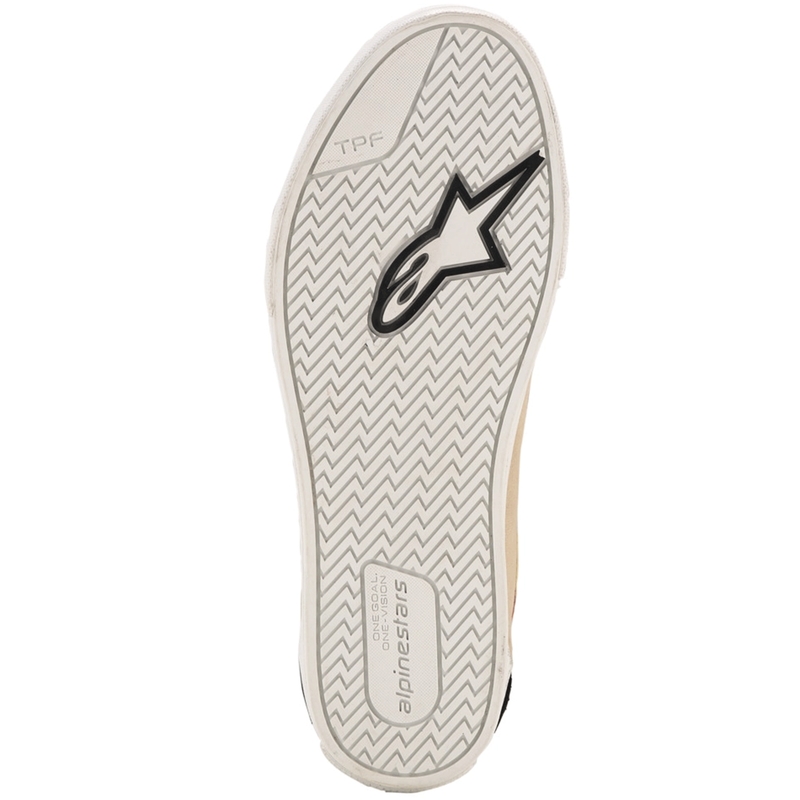 Alpinestars Ride-63 Canvas Motorcykelstøvler Cremefarvet/Sort/Hvid