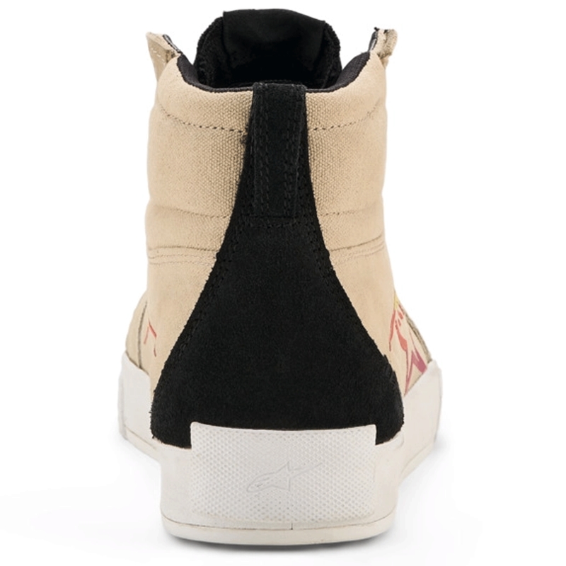 Alpinestars Ride-63 Canvas Motorcykelstøvler Cremefarvet/Sort/Hvid