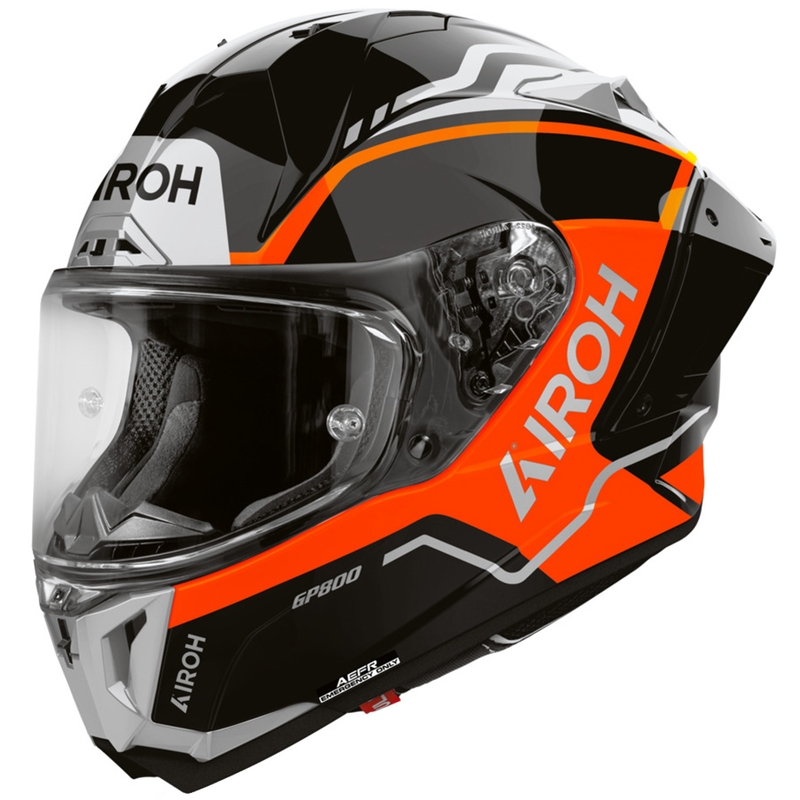 Airoh GP 800 Lane full face motorcykelhjelm, fluo orange