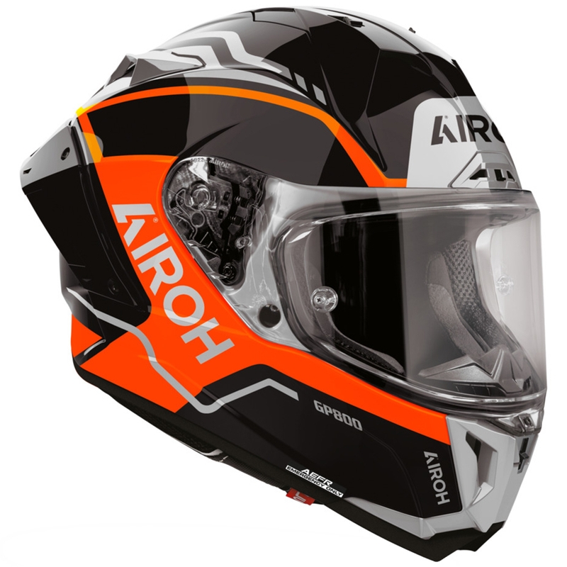 Airoh GP 800 Lane full face motorcykelhjelm, fluo orange