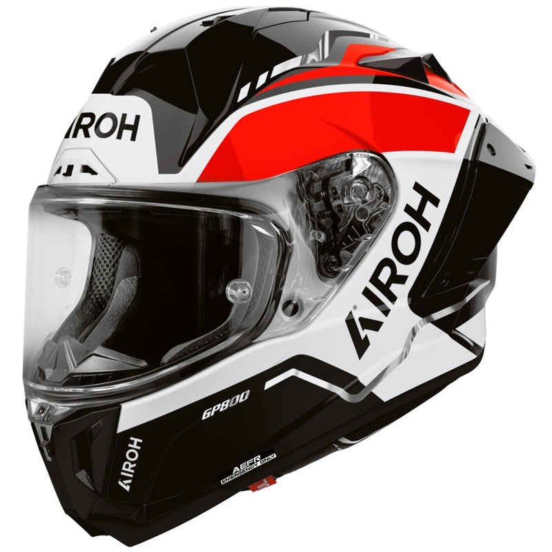 Airoh GP 800 Lane fullface motorcykelhjelm rød