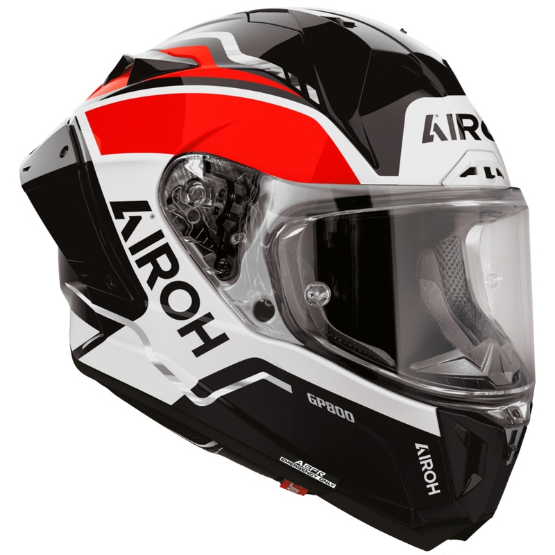 Airoh GP 800 Lane fullface motorcykelhjelm rød