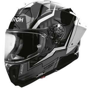Airoh GP 800 Victory fullface motorcykelhjelm sølv