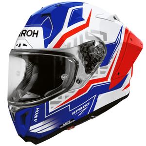 Airoh GP 800 Victory fullface motorcykelhjelm blå-rød