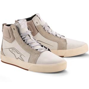 Motorcykelstøvler Alpinestars Ride-63 Læder, Hvid-Grå-Brun