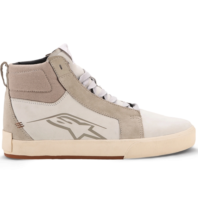 Motorcykelstøvler Alpinestars Ride-63 Læder, Hvid-Grå-Brun