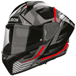 Airoh Matryx Starburst fullface motorcykelhjelm sort-rød