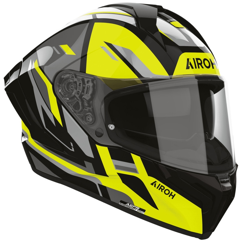 Airoh Matryx Sentry full face motorcykelhjelm gul