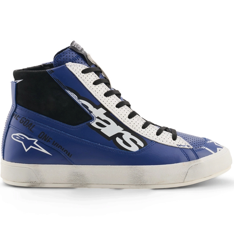 Alpinestars Stated Flair motorcykelstøvler blå-hvid-sort