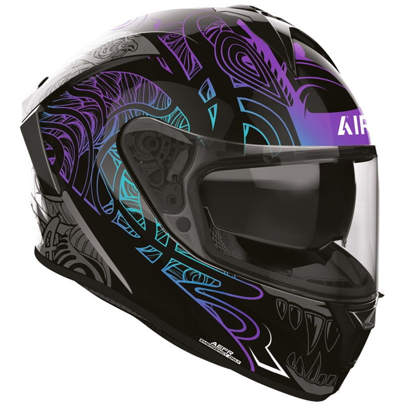 Airoh Spark 2 Silk fullface motorcykelhjelm sort-lilla