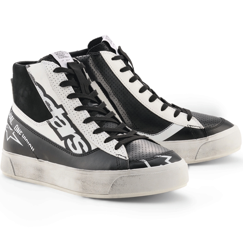Alpinestars Stella Stated Flair dame motorcykelstøvler sort-hvid