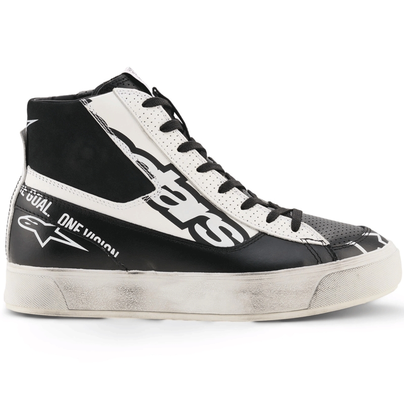 Alpinestars Stella Stated Flair dame motorcykelstøvler sort-hvid