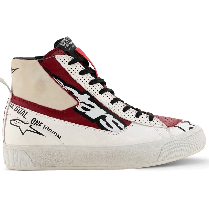 Alpinestars Stella Stated Flair dame motorcykelstøvler hvid-rød