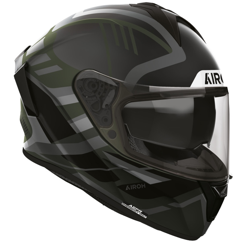 Airoh Spark 2 Luma fullface motorcykelhjelm, matgrøn