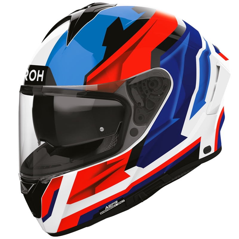 Airoh Spark 2 Blade fullface motorcykelhjelm blå-rød