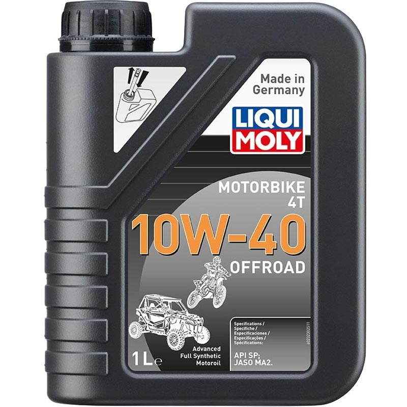 Syntetisk motorolie Liqui Moly Motorcykel 4T 10W40 Offroad 1 l