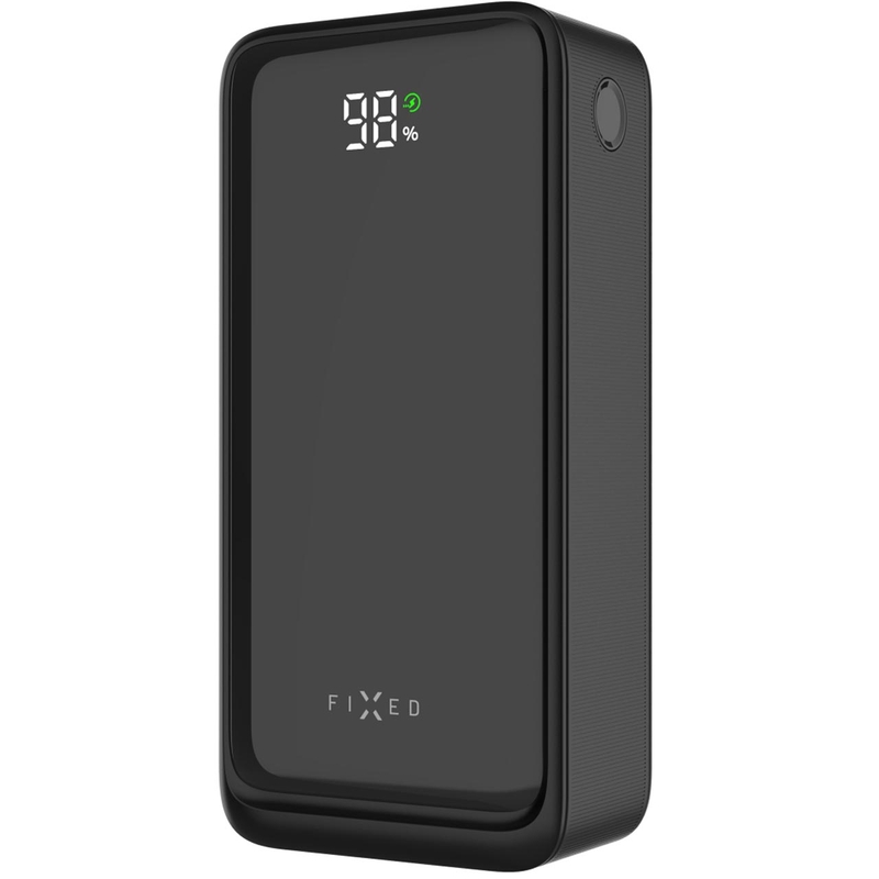 Powerbank Fixed Zen2 30 30.000 mAh PD 20 W med LCD-display sort