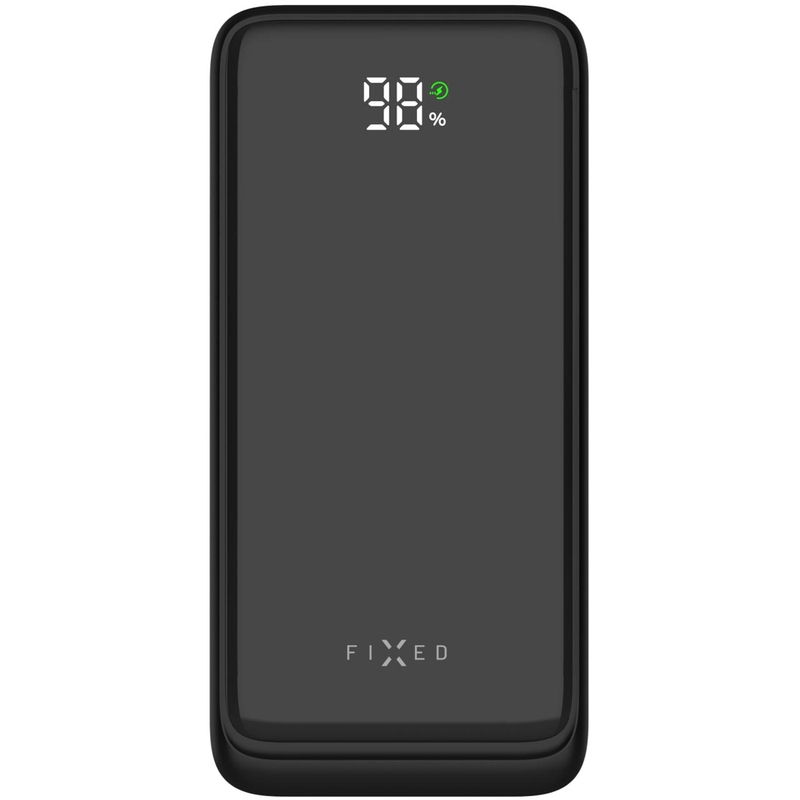 Powerbank Fixed Zen2 30 30.000 mAh PD 20 W med LCD-display sort