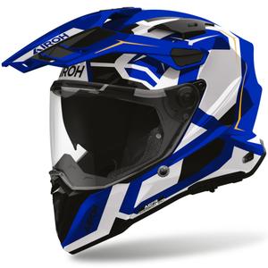 Enduro motorcykelhjelm Airoh Commander 2 Polarblå