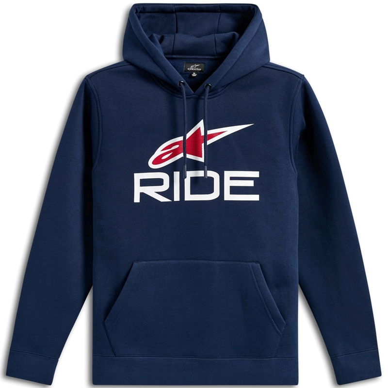 Alpinestars Ride Hoodie 3 blå-hvid-rød