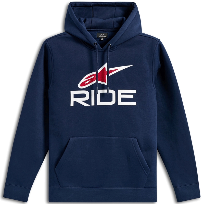 Alpinestars Ride Hoodie 3 blå-hvid-rød
