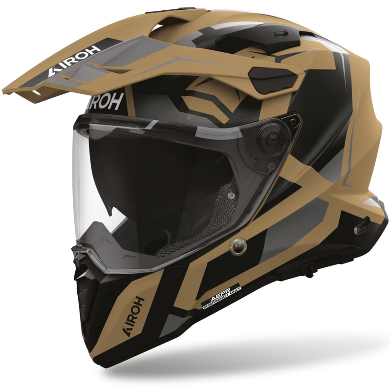 Airoh Commander 2 Polar Enduro Motorcykelhjelm, Mat Sand