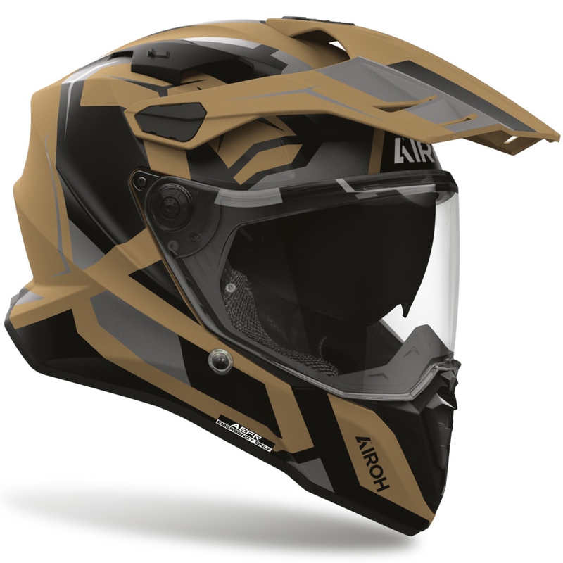 Airoh Commander 2 Polar Enduro Motorcykelhjelm, Mat Sand